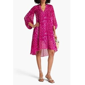 Diane Von Furstenberg DVF Ileana Dress in Fawn Sangria Size Medium M